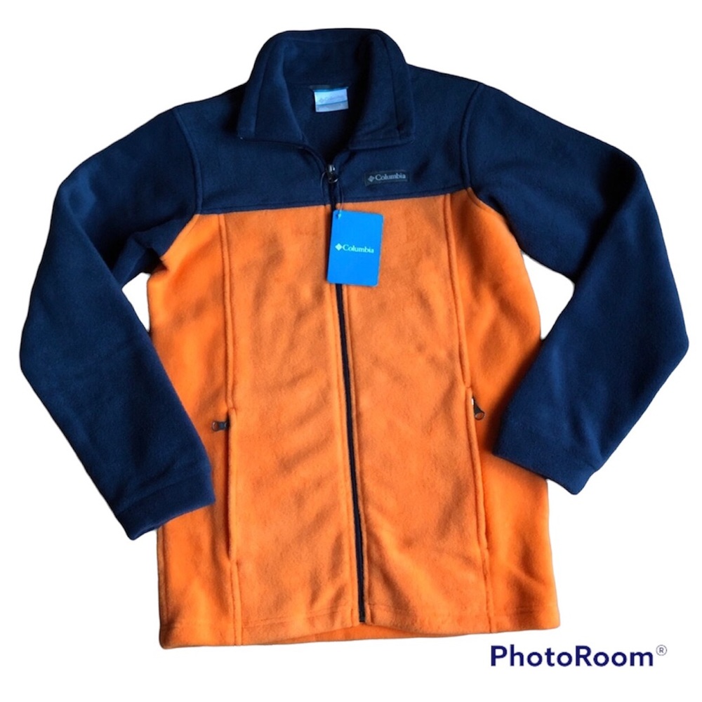 NEW COLUMBIA FLEECE JACKET Granite Mountain II Fleece Full Zip Large Kids UNISEX - Picture 1 of 14